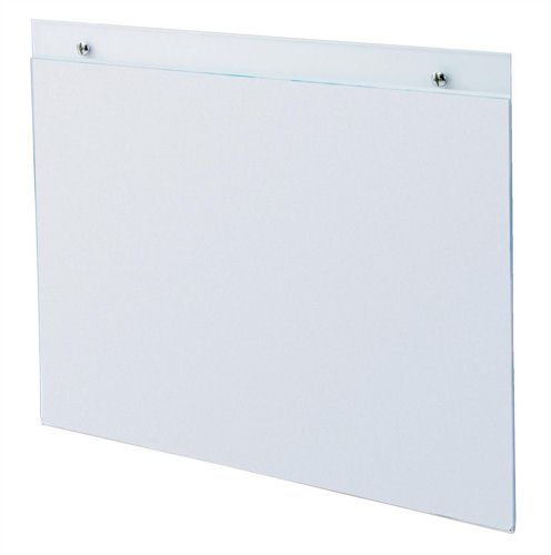 Deflecto Wall Sign Holder A4 Landscape Clear alternative image 1