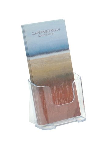 Deflecto Literature Holder 1/3 A4 Clear alternative image 1