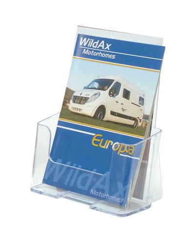 Deflecto Literature Holder A5 Clear alternative image 1