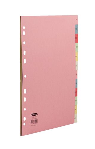 Concord A4 Jan-Dec Divider Multicolour [Pack of 10] alternative image 1