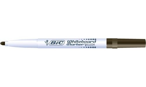 Bic Velleda Drywipe Marker Black [Pack of 12] alternative image 1