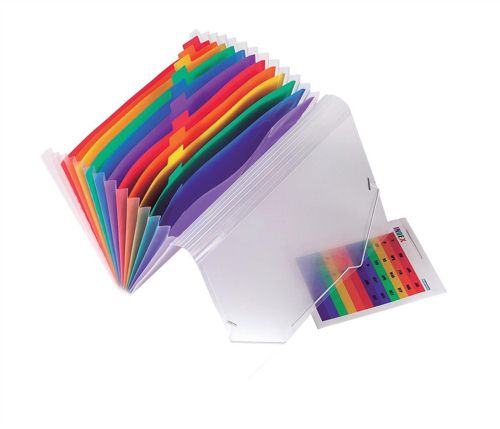 Europa 13 Pocket Expanding File Assorted alternative image 1