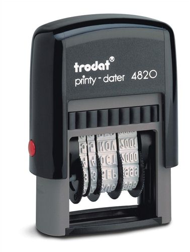 Trodat Printy 4820 Line Dater Stamp alternative image 1