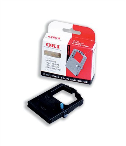 OKI ML182 Black Fabric Ribbon alternative image 1