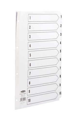Concord Index A4 1-10 Clear Tabs alternative image 1