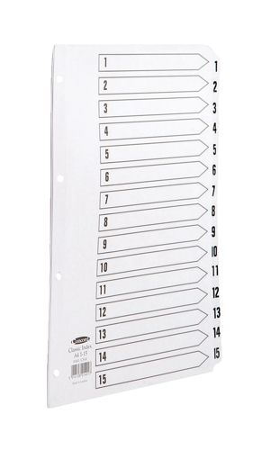 Concord Index A4 1-15 Clear Tab alternative image 1