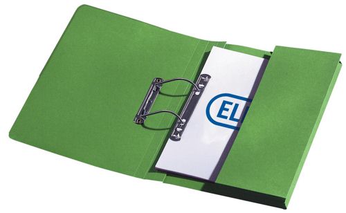 Stratford Spring Pocket File Foolscap Green [Pack of 25] alternative image 1