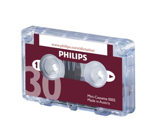 Philips Cassette for Dictation Machines 30min [Pack of 10] alternative image 1