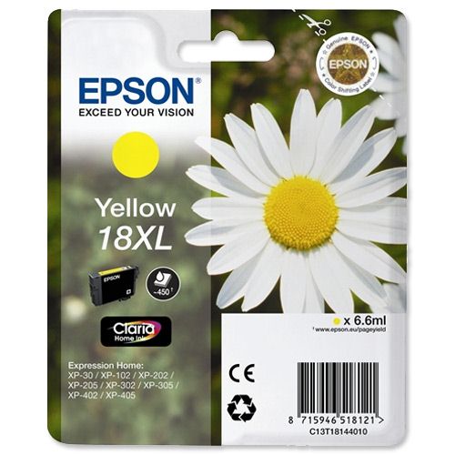 Epson T181440 High Capacity Yellow Ink Cartridge alternative image 1