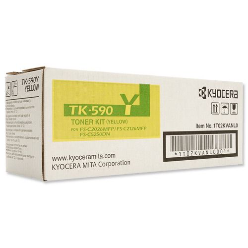 Kyocera TK590Y Yellow Toner alternative image 1