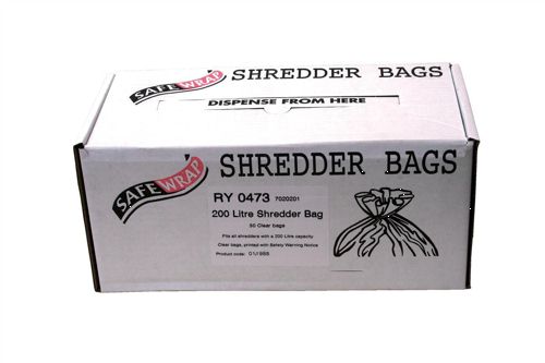 Safewrap Shredder Bags 200 Litre [Pack of 50] alternative image 1