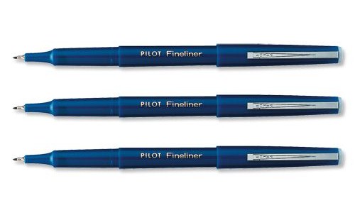Pilot Fineliner Pen Blue [Pack of 12] alternative image 1