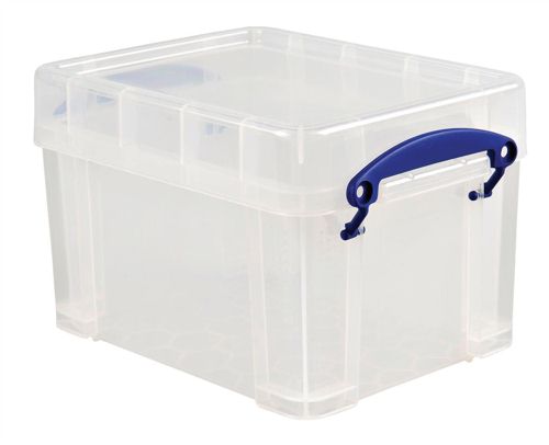 Really Useful 3 Litre Box with Lid Clear alternative image 1