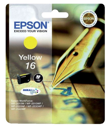 Epson T162440 Yellow Standard Capacity Ink (3.1ml) alternative image 1