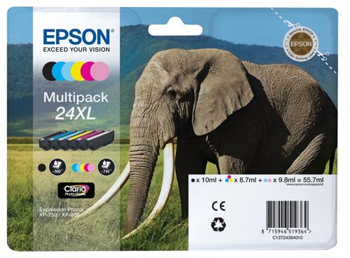 Epson T243840 Multipack of High Capacity Ink Cartridges alternative image 1