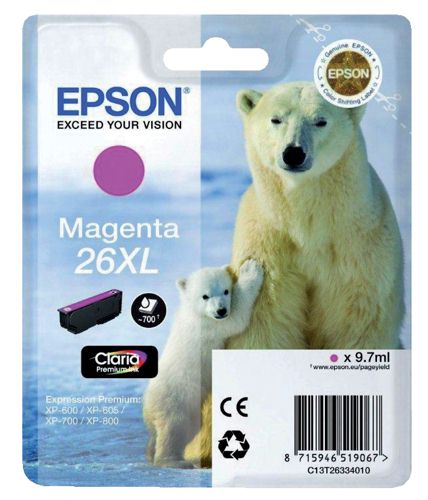 Epson T263340 High Capacity Magenta Ink Cartridge alternative image 1