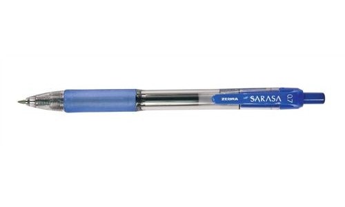 Zebra Sarasa Retractable Rollerball Gel Ink Pen Medium Blue [Pack of 12] alternative image 1
