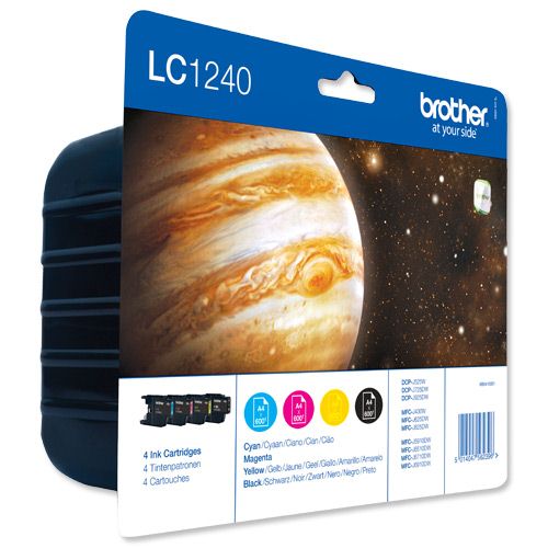Brother LC1240 Cartridges [Pack of 4] alternative image 1