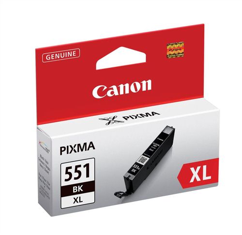 Canon CLI551XLBK Black High Capacity Inkjet Cartridge alternative image 1