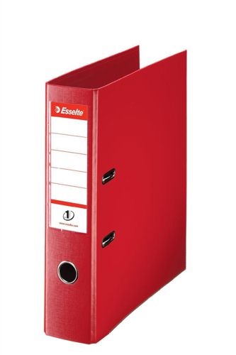 Esselte A4 Lever Arch File PVC 75mm Red [Pack of 10] alternative image 1