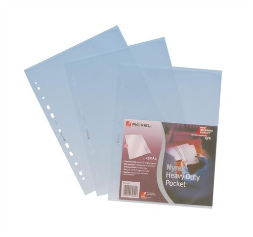 Nyrex Heavy Duty Punched Pocket Side and Top Opening [Pack of 25] alternative image 1