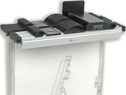 Arnos Hang-a-Plan Front Load Wall Rack A2 Black alternative image 1