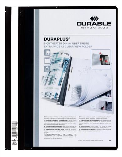 Durable Quotation Folder A4 Black [Pack of 25] alternative image 1