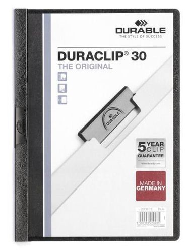 Duraclip File A4 3mm Black [Pack of 25] alternative image 1
