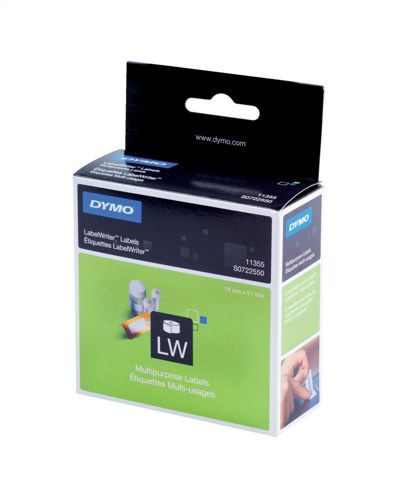 Dymo Multi-Purpose Labels 19x51mm Removable [Pack of 500] alternative image 1