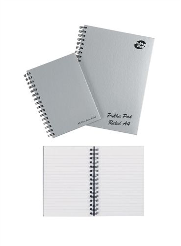 Pukka Pad Wirebound Book A4 Silver [Pack of 5] alternative image 1