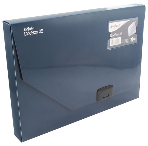 Snopake DocBox 35mm Capacity Dark Blue alternative image 1