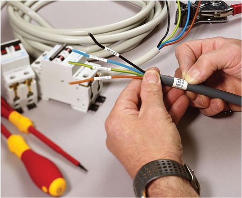 Dymo Tape Nylon White 12mm alternative image 1