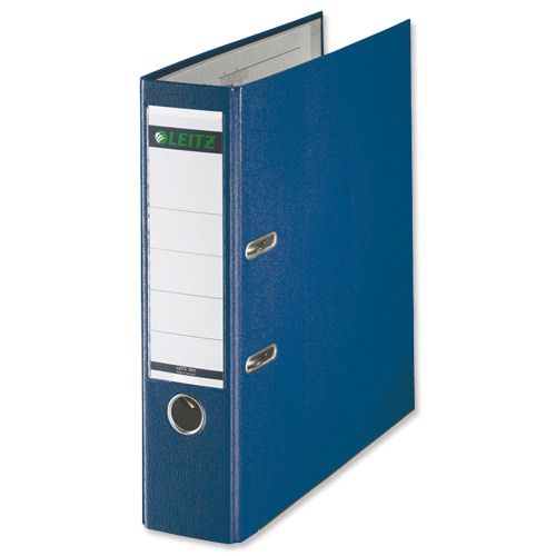 Leitz A4 Lever Arch File Polypropylene 80mm Blue [Pack of 10] alternative image 1