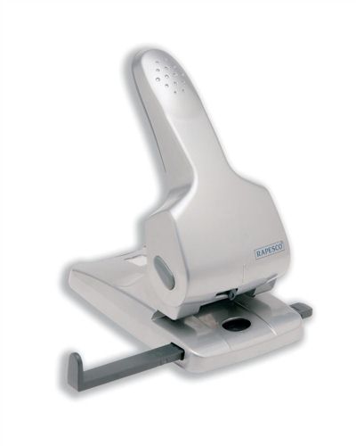 Rapesco Zero-65 Heavy Duty 2 Hole Punch Silver alternative image 1
