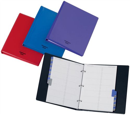 Concord Address Binder A5 Black alternative image 1