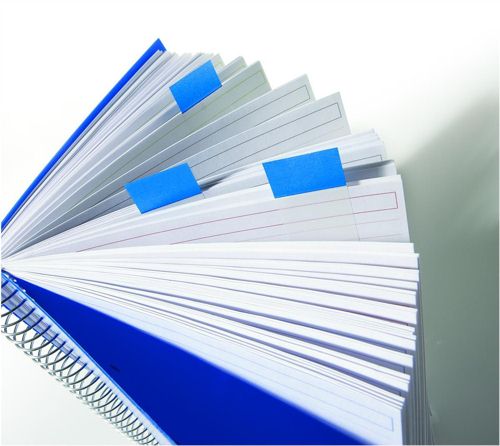 Post-It Index Tabs 25mm Blue [Pack of 12] alternative image 1