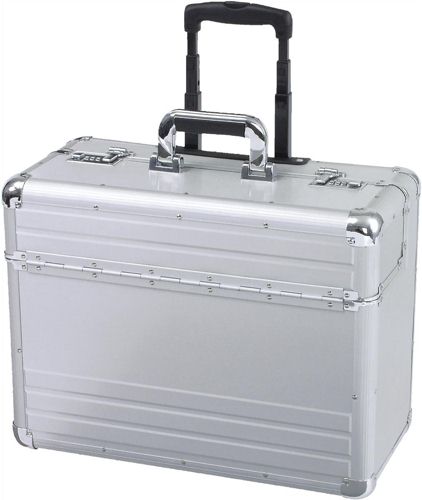 Alumaxx Omega Trolley Pilot Case Silver - 45122