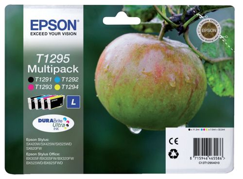 Epson T129540 Large Multi Pack of Four Cartridges alternative image 1