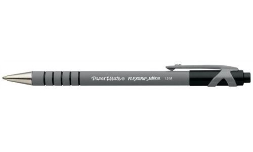 PaperMate Flexgrip Ball Pen Retractable Black [Pack of 12] alternative image 1