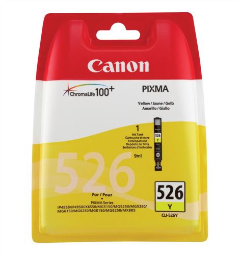 Canon CLI526Y Yellow Ink Cartridge alternative image 1