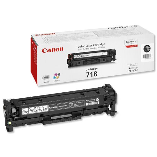 Canon 718 Black Toner alternative image 1