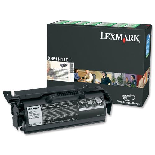 Lexmark 0T650H11E Return Programme High Capacity Black Toner alternative image 1