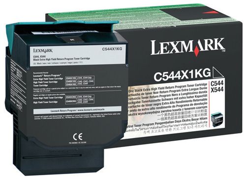 Lexmark 0C544X1KG Black Extra High Return Programme Cartridge alternative image 1
