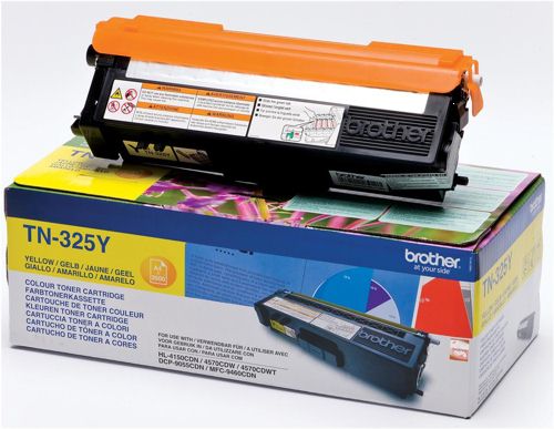Brother TN325Y Yellow Toner (3.5k) alternative image 1