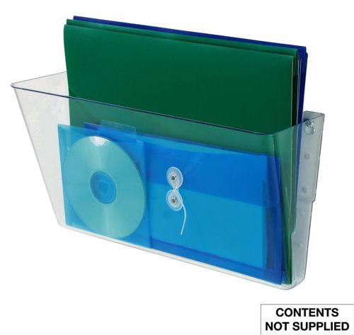 Deflecto Link Wall Pocket A4 Clear alternative image 1