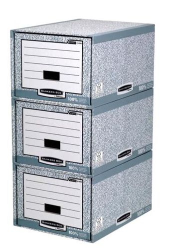 Fellowes R-Kive Storage Drawer Grey and White [Pack of 5] alternative image 1