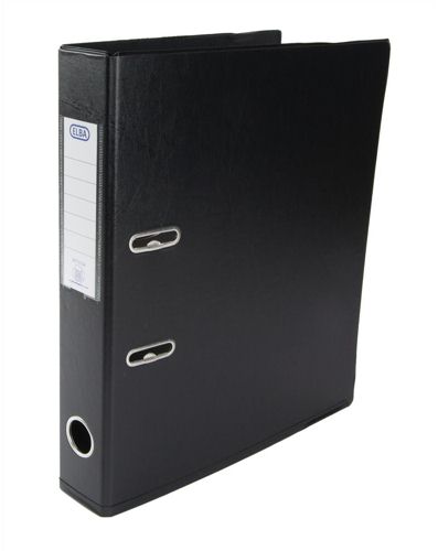 Elba Lever Arch File Plastic A4 Black alternative image 1