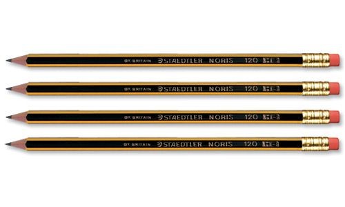 Staedtler Noris Pencil HB Rubber Tipped [Pack of 12] alternative image 1