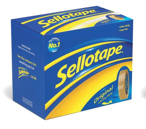 Sellotape Golden Tape 48mmx66m [Pack of 6] alternative image 1