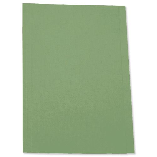 Value Square Cut Folder Manilla Foolscap 180GSM Green (Pack 100) - 44114PLAIN